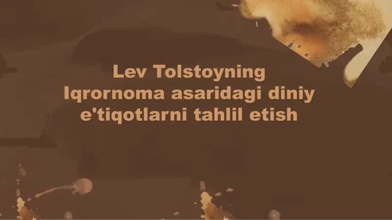 Lev Tolstoyning Iqrornoma