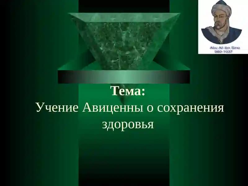 Учение Авиценны о сохранении здоровья