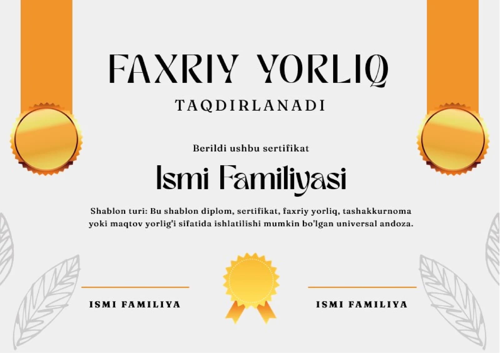 FAXRIY YORLIQ