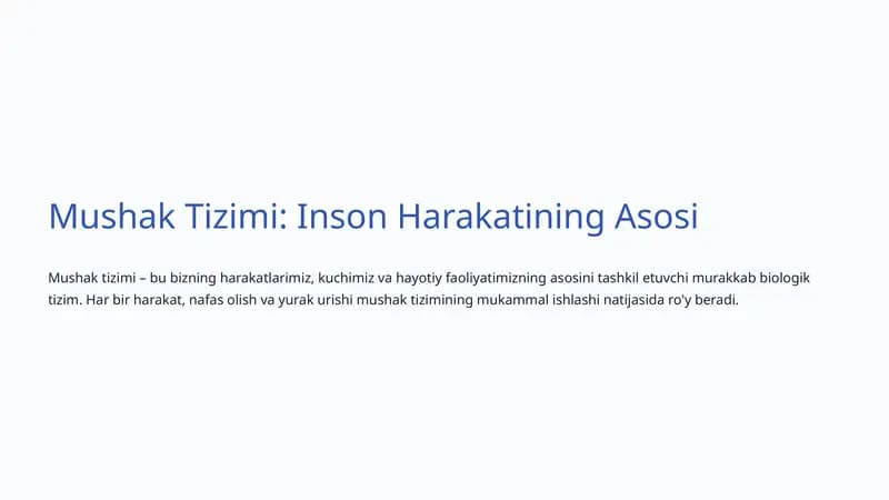 Mushak Tizimi