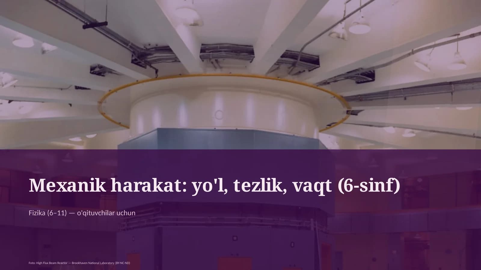 Mexanik harakat: yo'l, tezlik, vaqt (6-sinf)