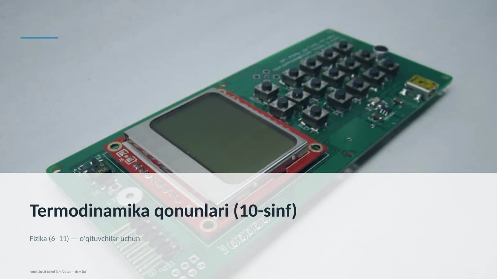Termodinamika qonunlari (10-sinf)