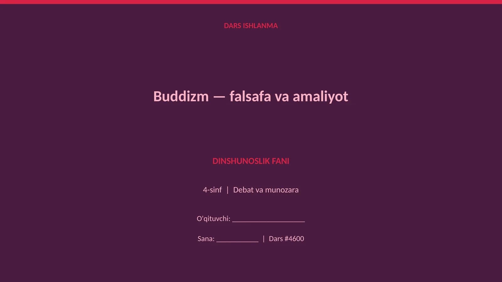 Buddizm - falsafa va amaliyot