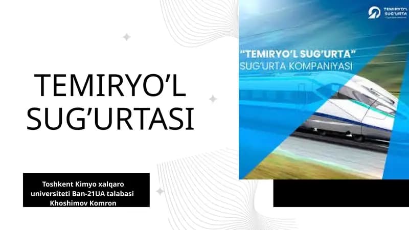 Temiryo’l sug’urtasi
