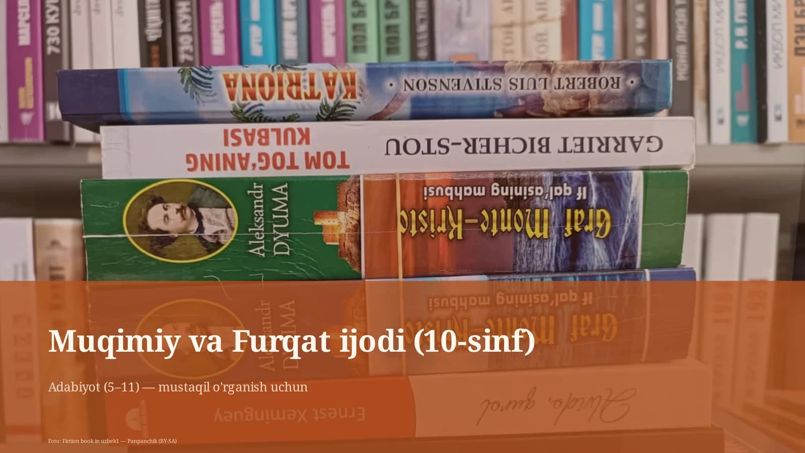 Muqimiy va Furqat ijodi (10-sinf)