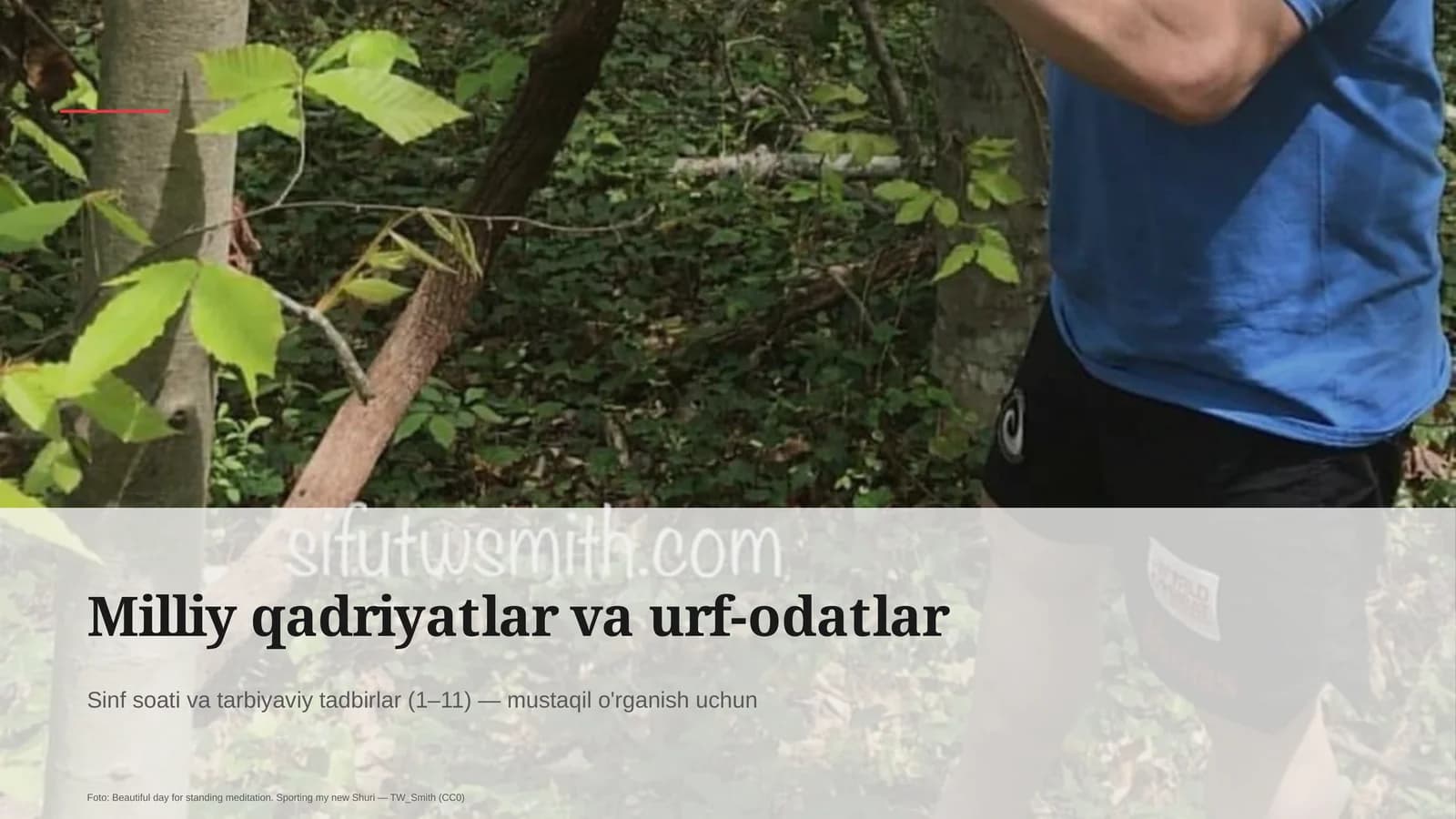 Milliy qadriyatlar va urf-odatlar