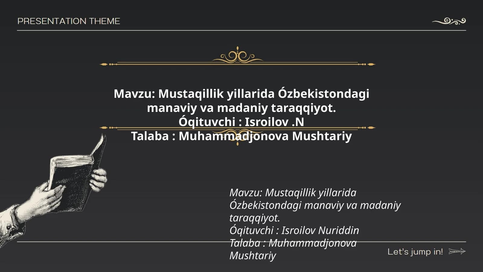 Mustaqillik yillarida Ózbekistondagi manaviy va madaniy taraqqiyot