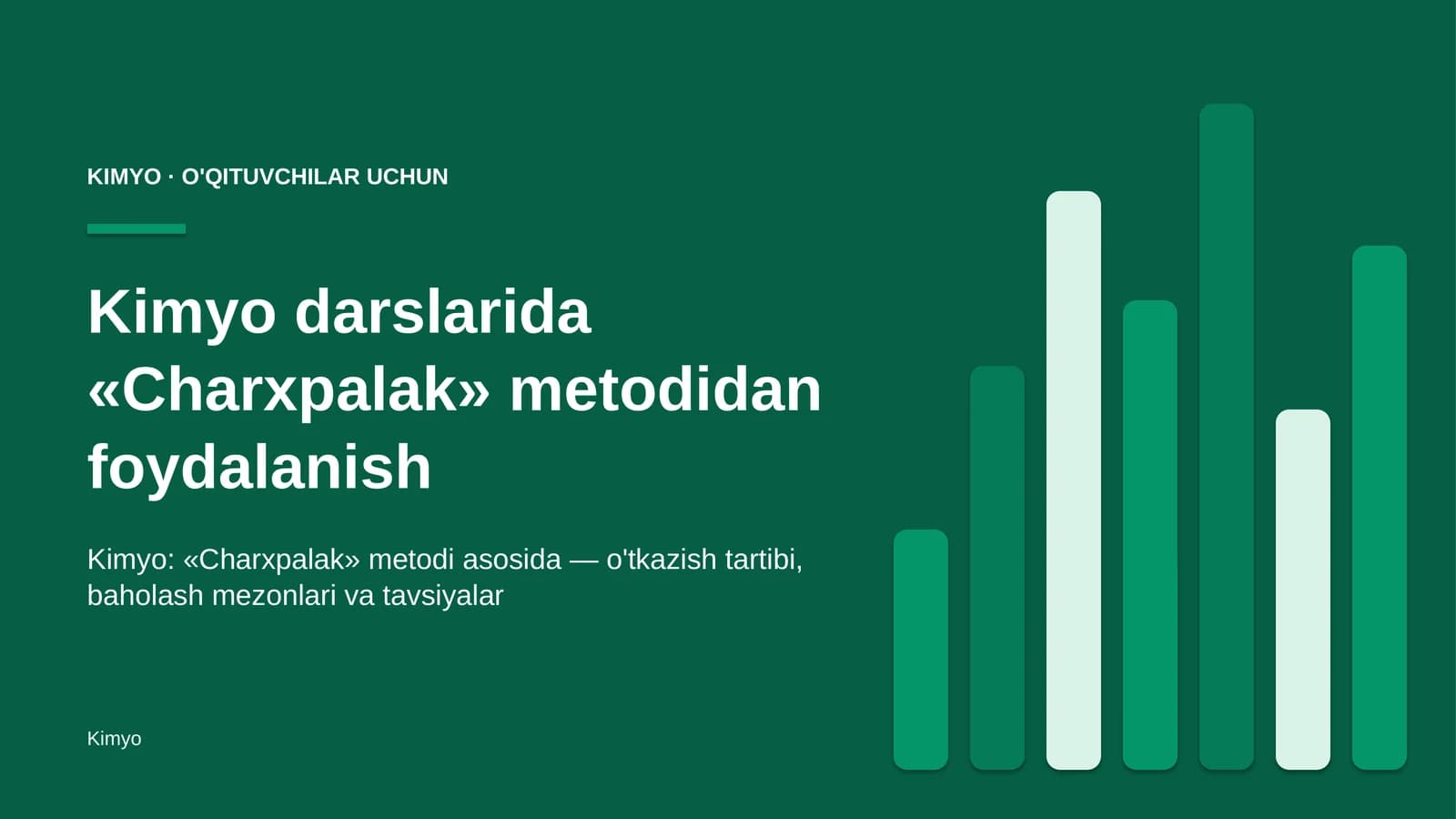 kimyo darslarida charxpalak metodidan foydalanish 6278