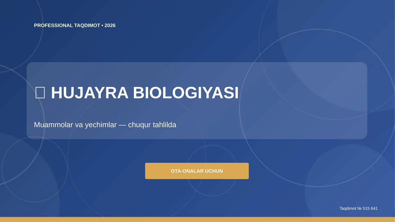 HUJAYRA BIOLOGIYASI