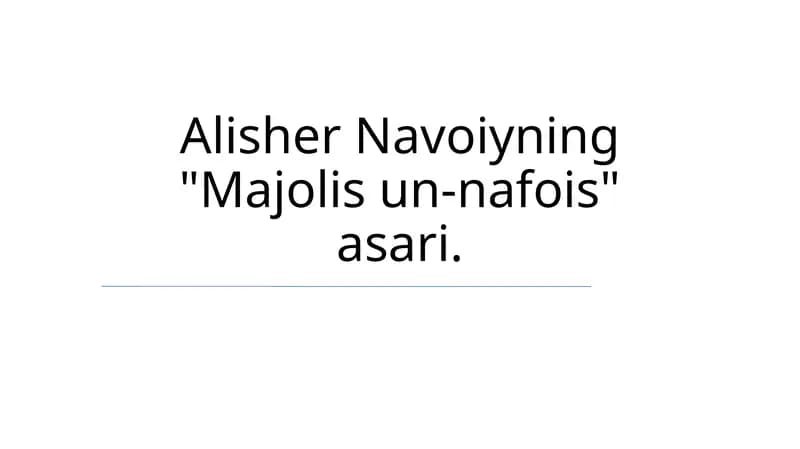 Majolis un-nafois