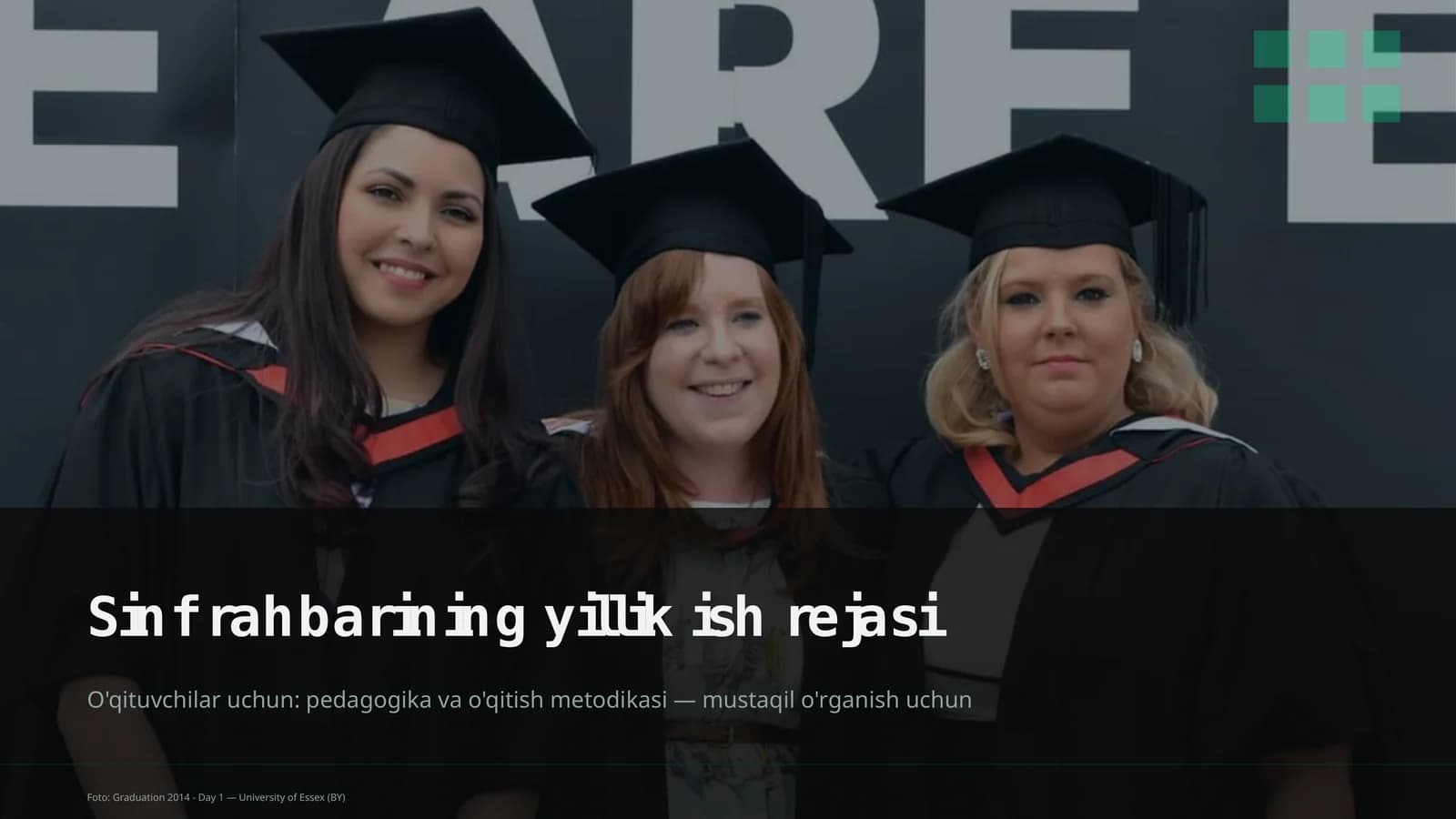Sinf rahbarining yillik ish rejasi