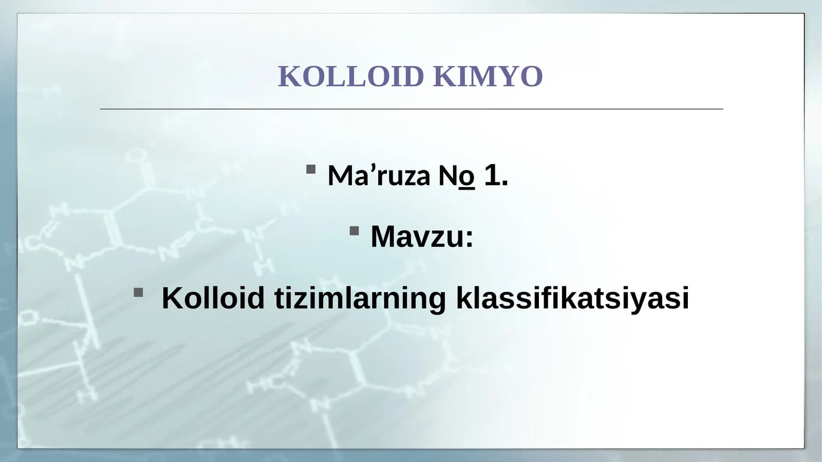 Kolloid Kimyo