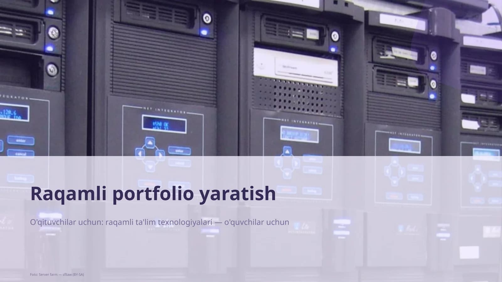 Raqamli portfolio yaratish