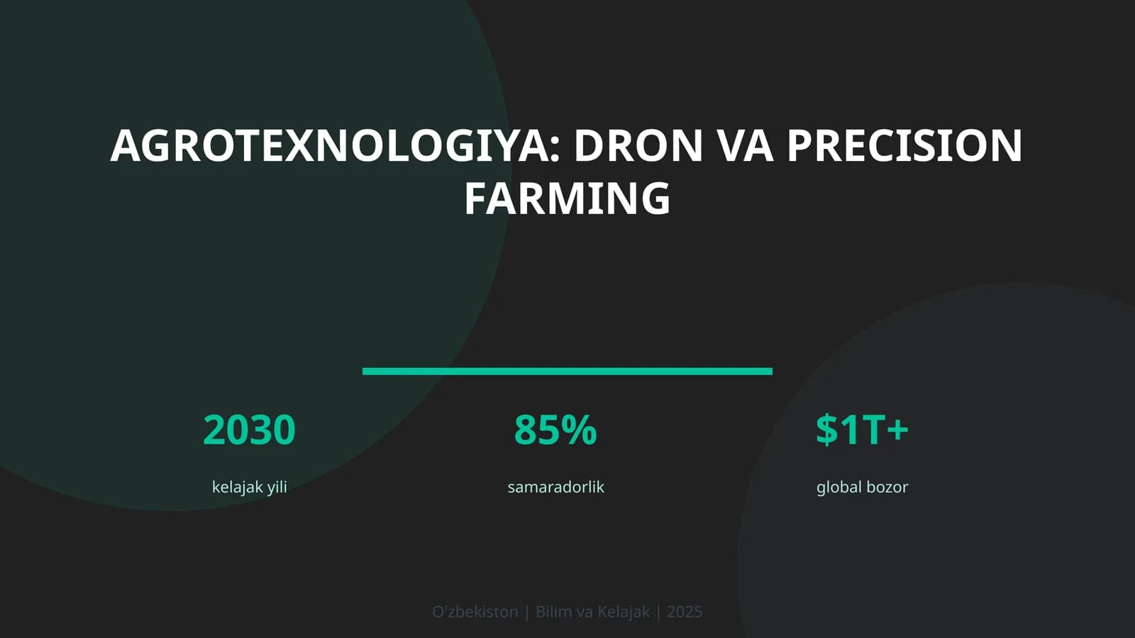 Agrotexnologiya: dron va precision farming