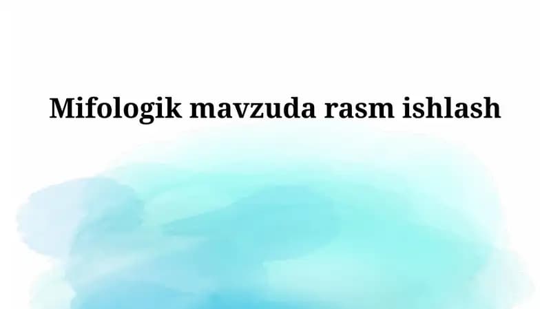 Texnikalar va uslublar