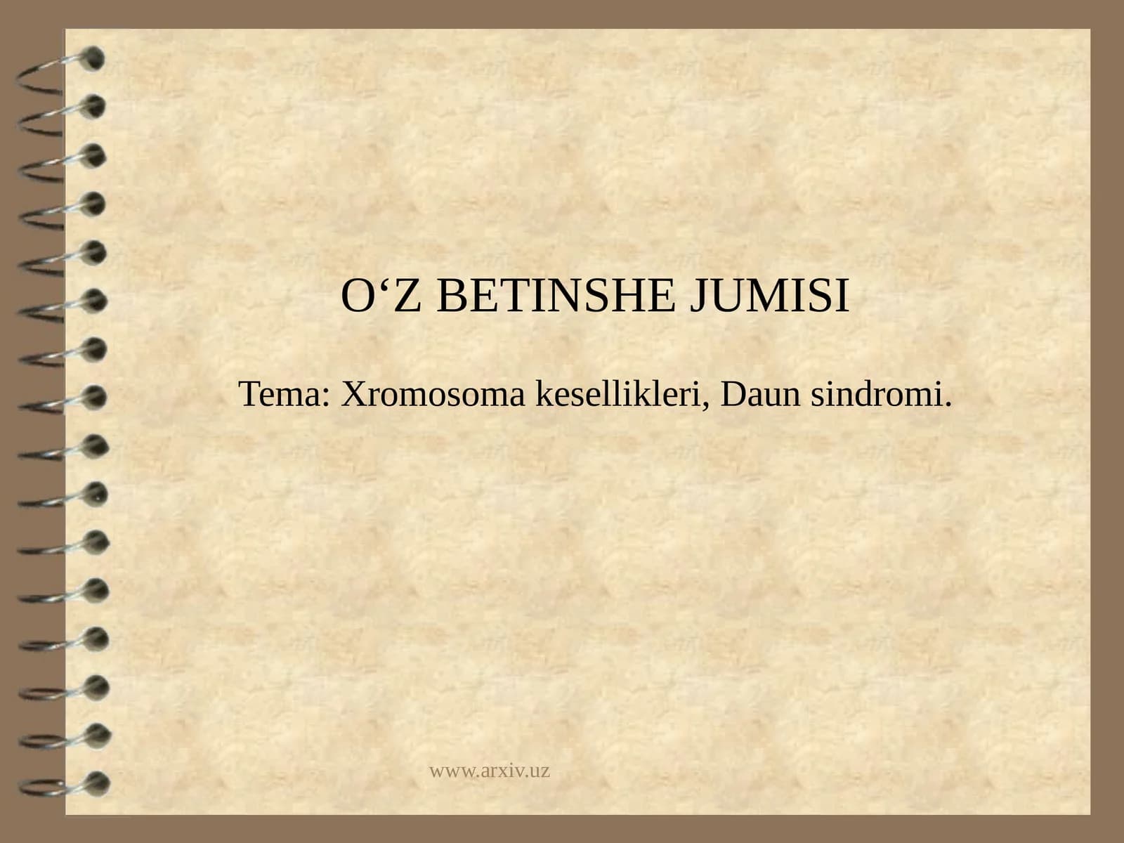 Xromosoma kesellikleri, Daun sindromi