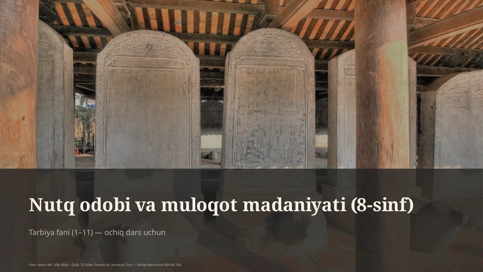 Nutq odobi va muloqot madaniyati (8-sinf)