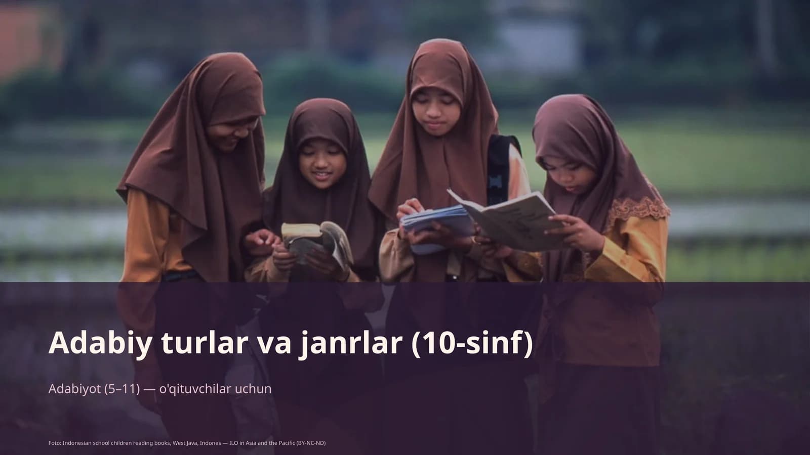 Adabiy turlar va janrlar (10-sinf)