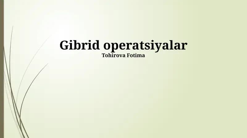 Gibrid operatsiyalar