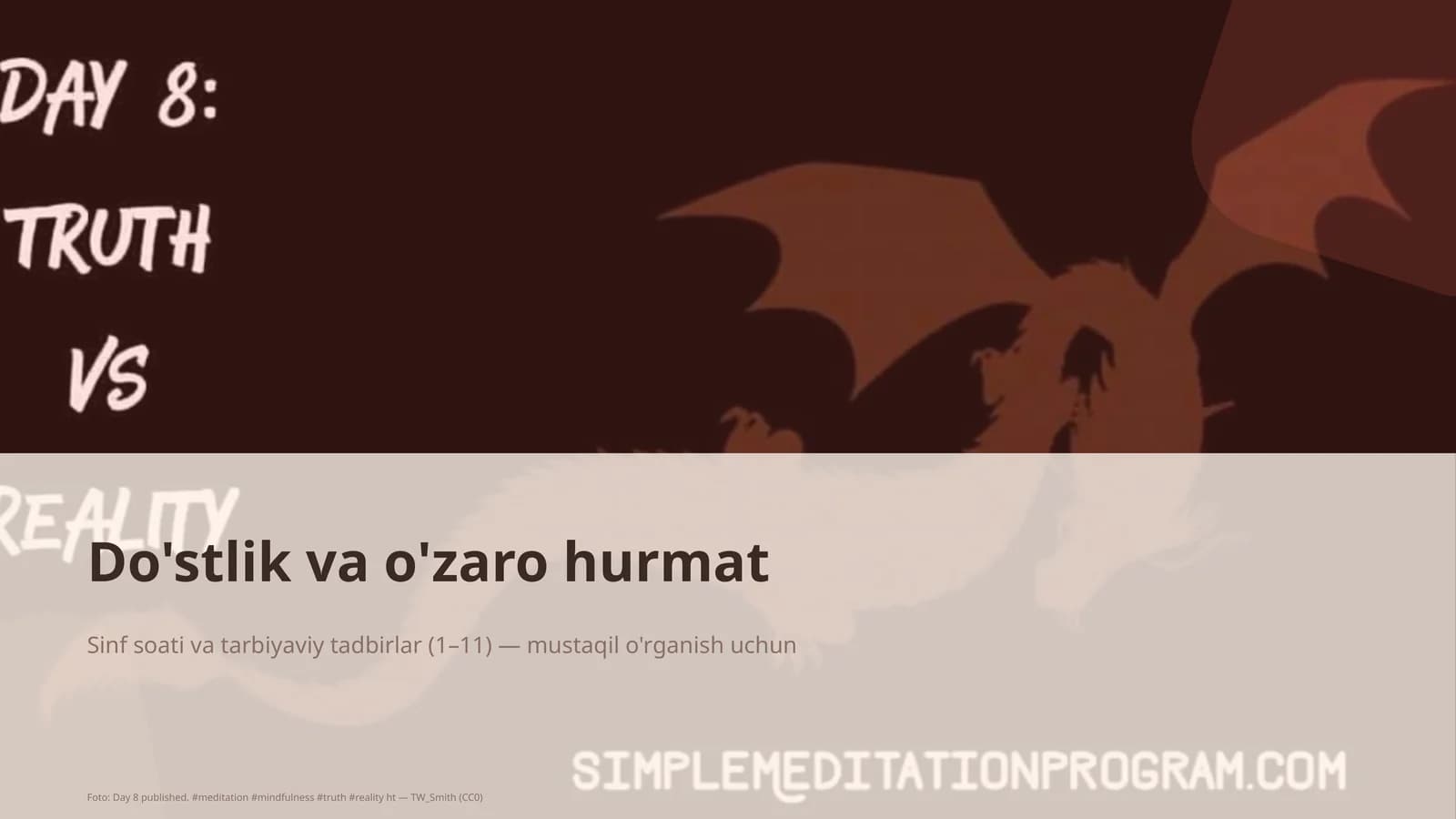 Sinf soati va tarbiyaviy tadbirlar