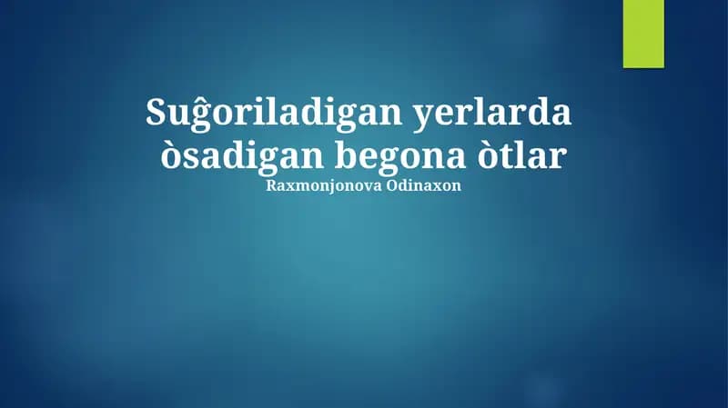 Begona O'tlar