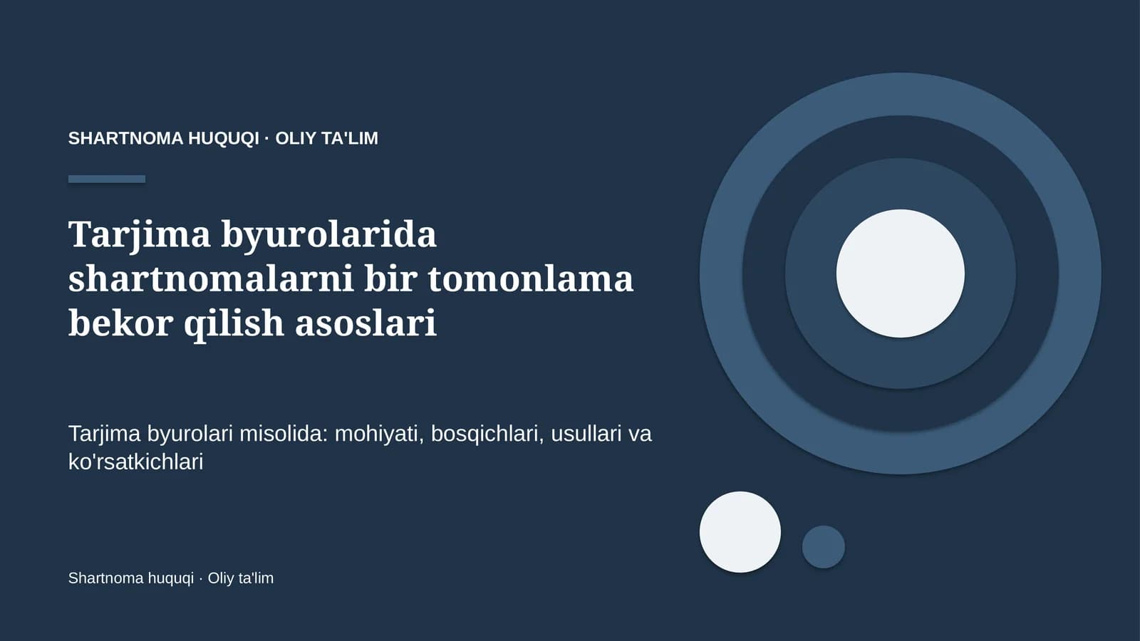 tarjima byurolarida shartnomalarni bir tomonlama bekor qilish asoslari 9910
