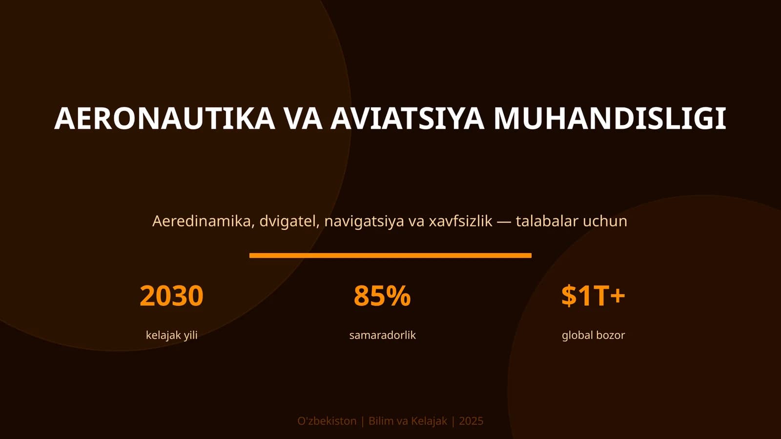 AERONAUTIKA VA AVIATSIYA MUHANDISLIGI
