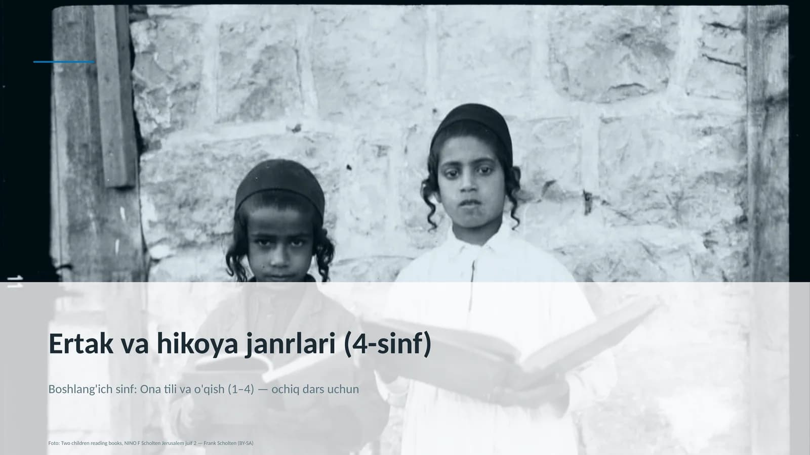 Ertak va hikoya janrlari (4-sinf)