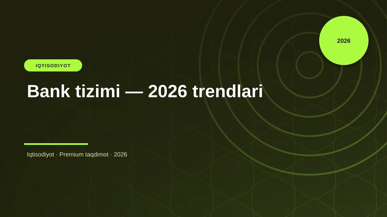 Bank tizimi — 2026 trendlari