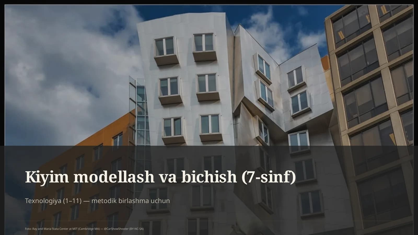 Kiyim modellash va bichish (7-sinf)