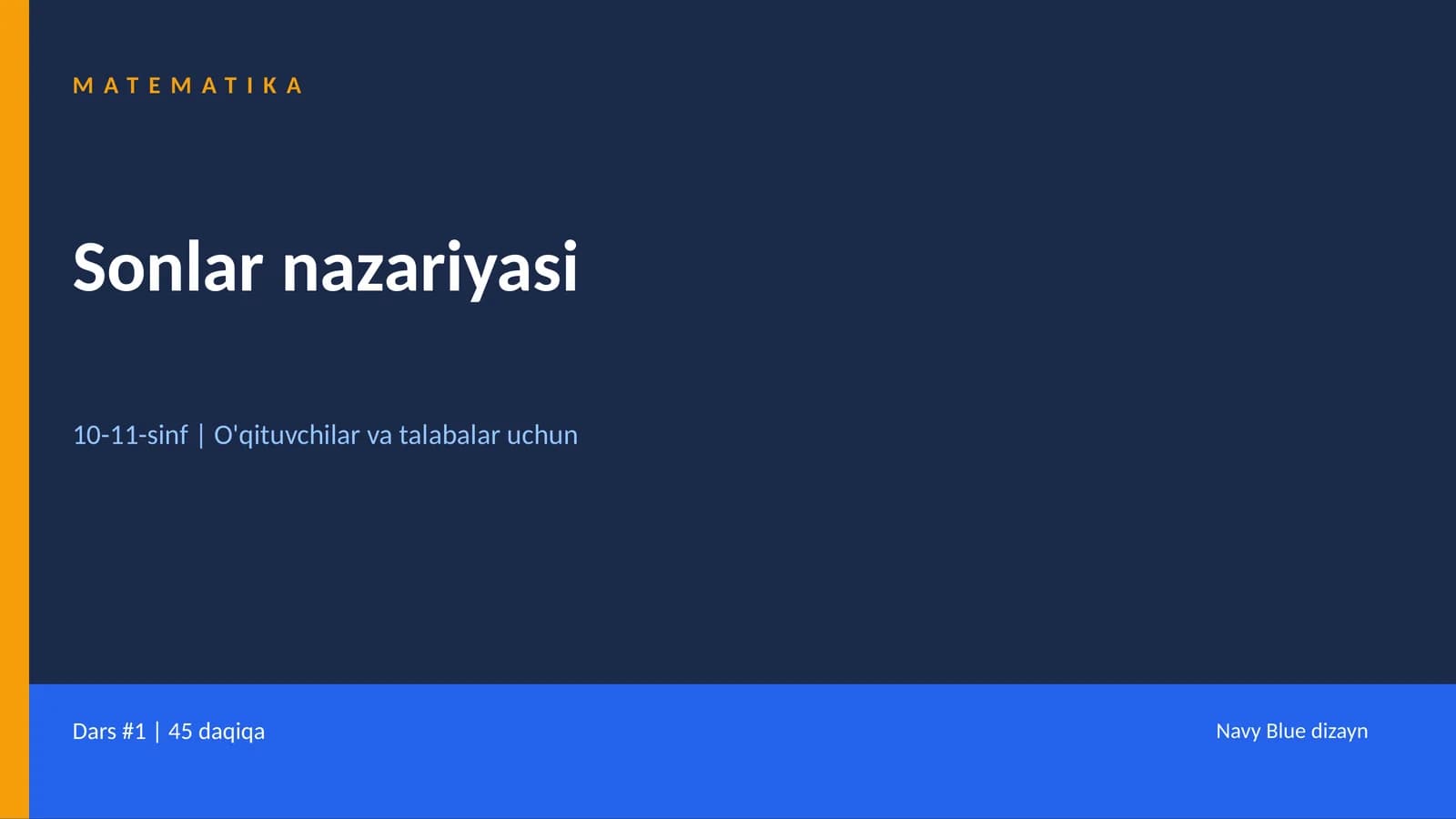 Sonlar nazariyasi