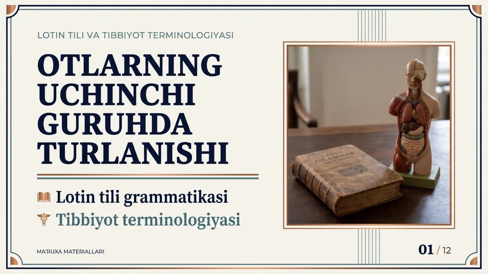 Otlarning uchinchi guruhda turlanishi