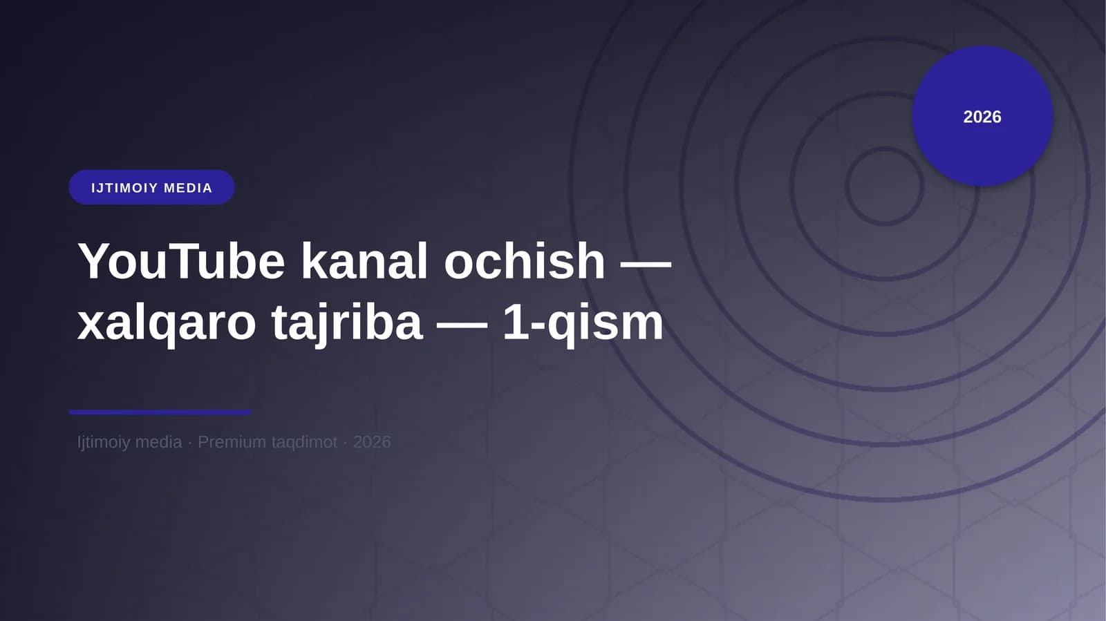 IJTIMOIY MEDIA