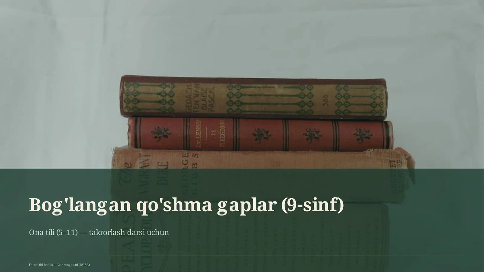 Bog'langan qo'shma gaplar (9-sinf)