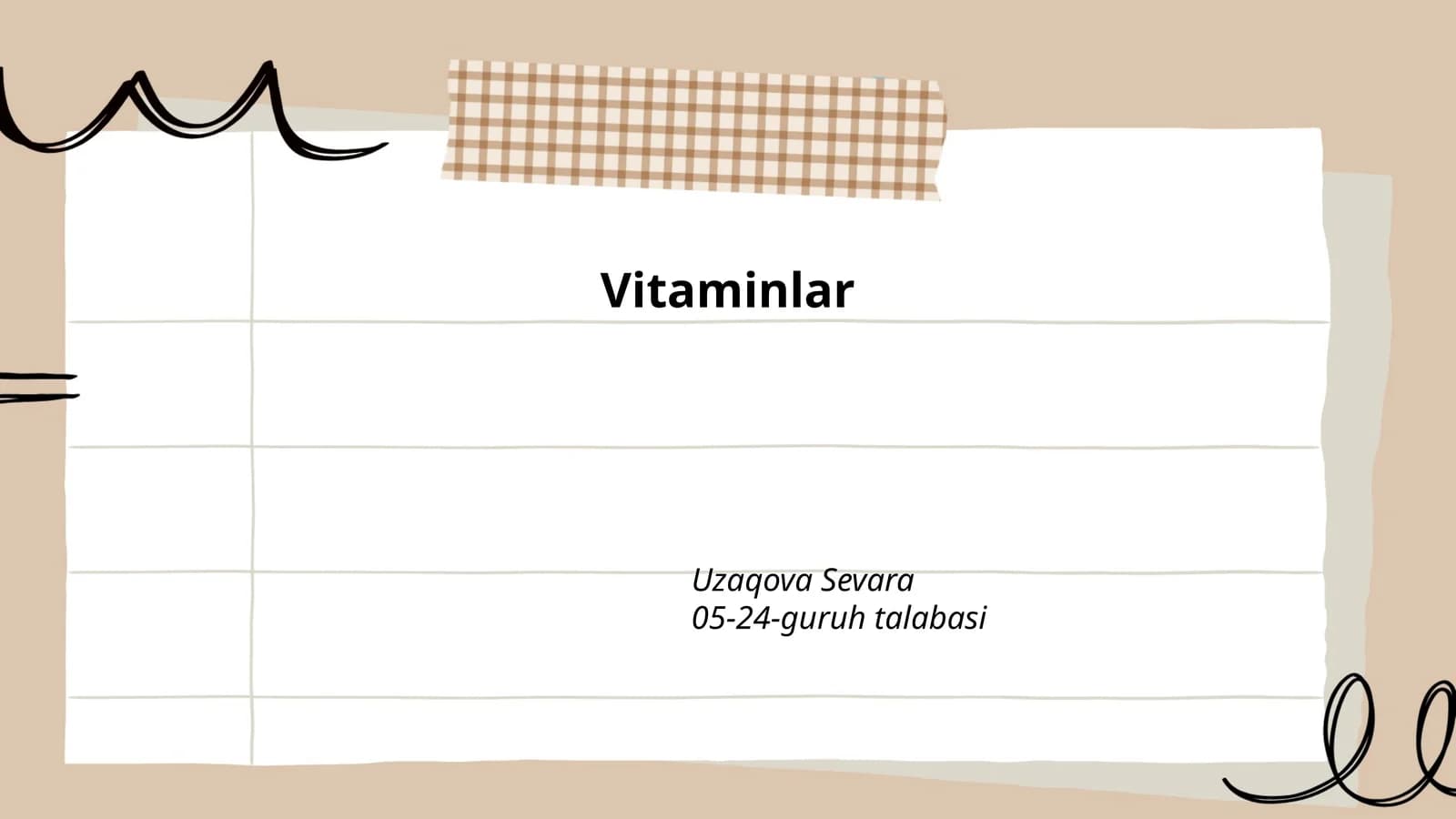 Vitaminlar