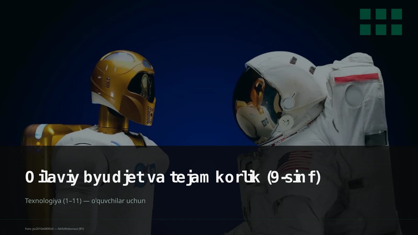 Oilaviy byudjet va tejamkorlik (9-sinf)