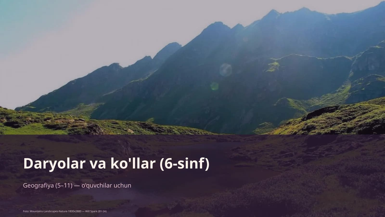 Daryolar va ko'llar (6-sinf)