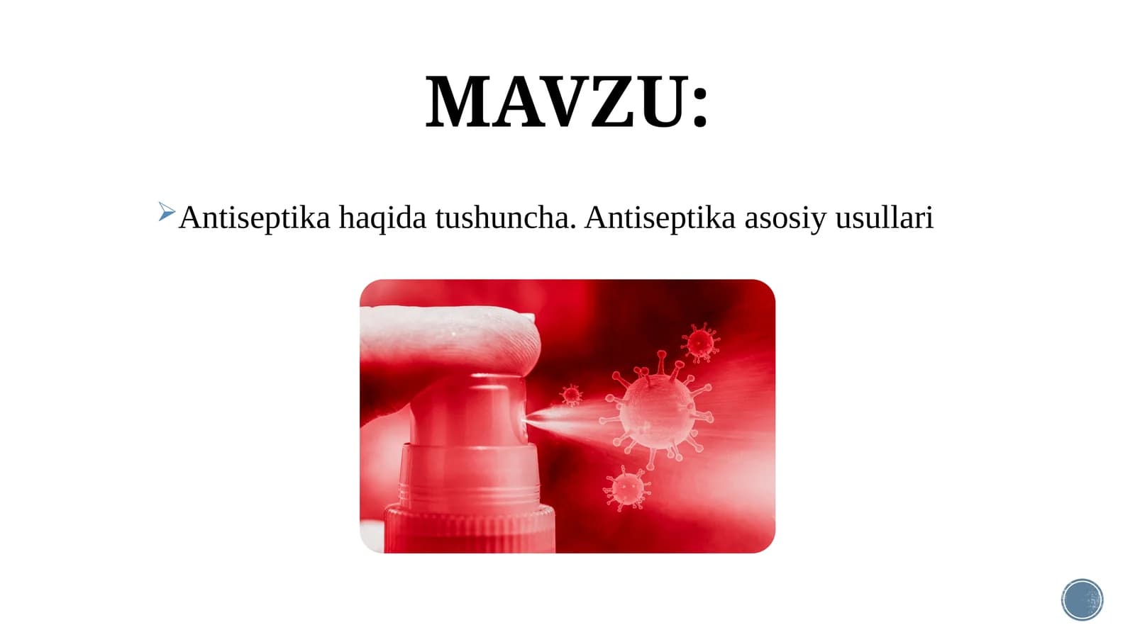 Antiseptika haqida tushuncha