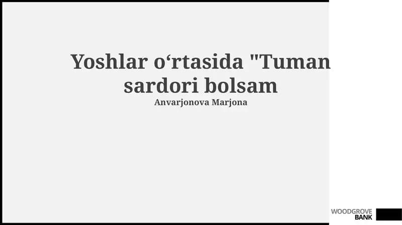 Tuman sardori bolsam