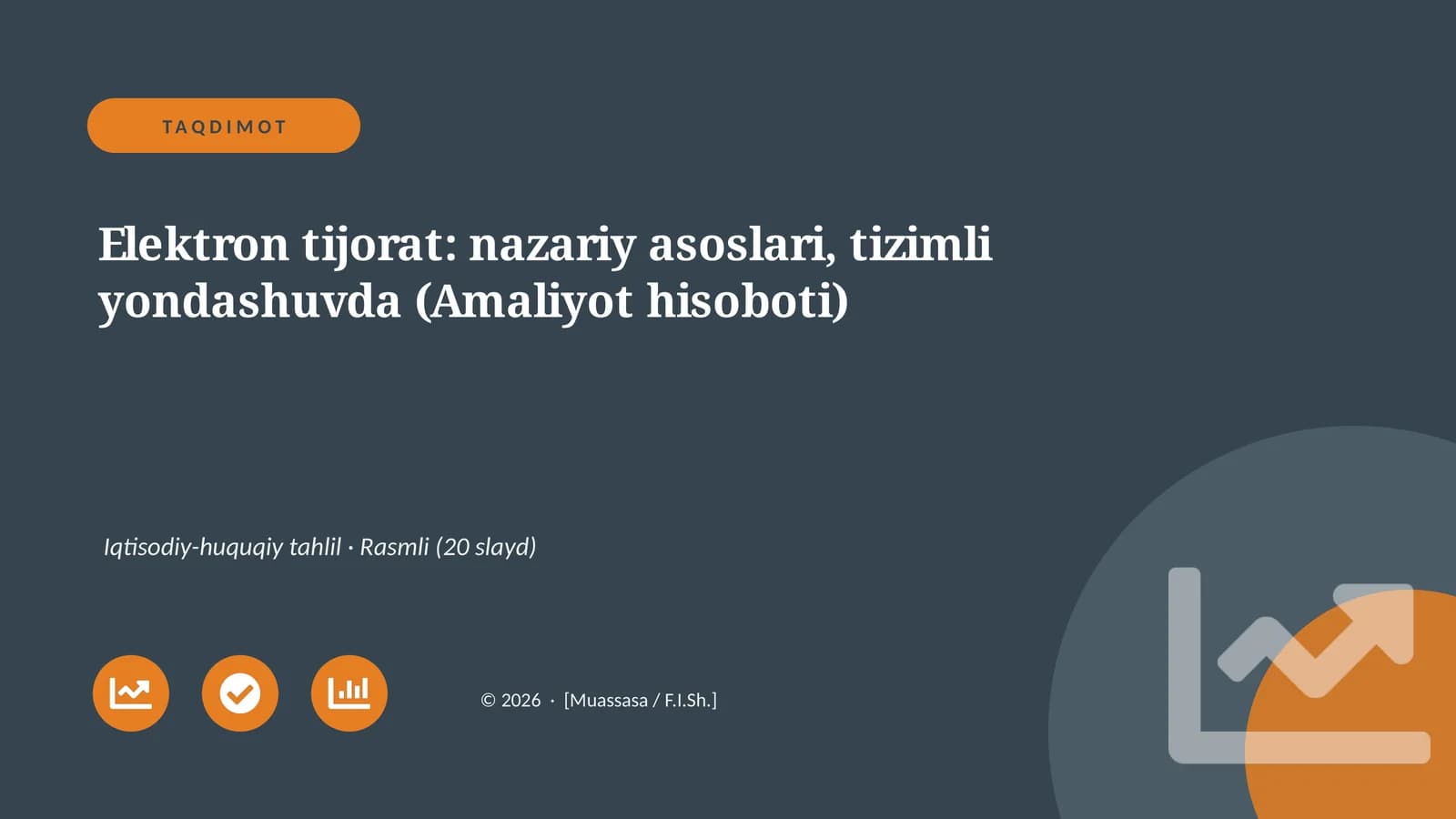 Elektron tijorat: nazariy asoslari, tizimli yondashuvda (Amaliyot hisoboti)