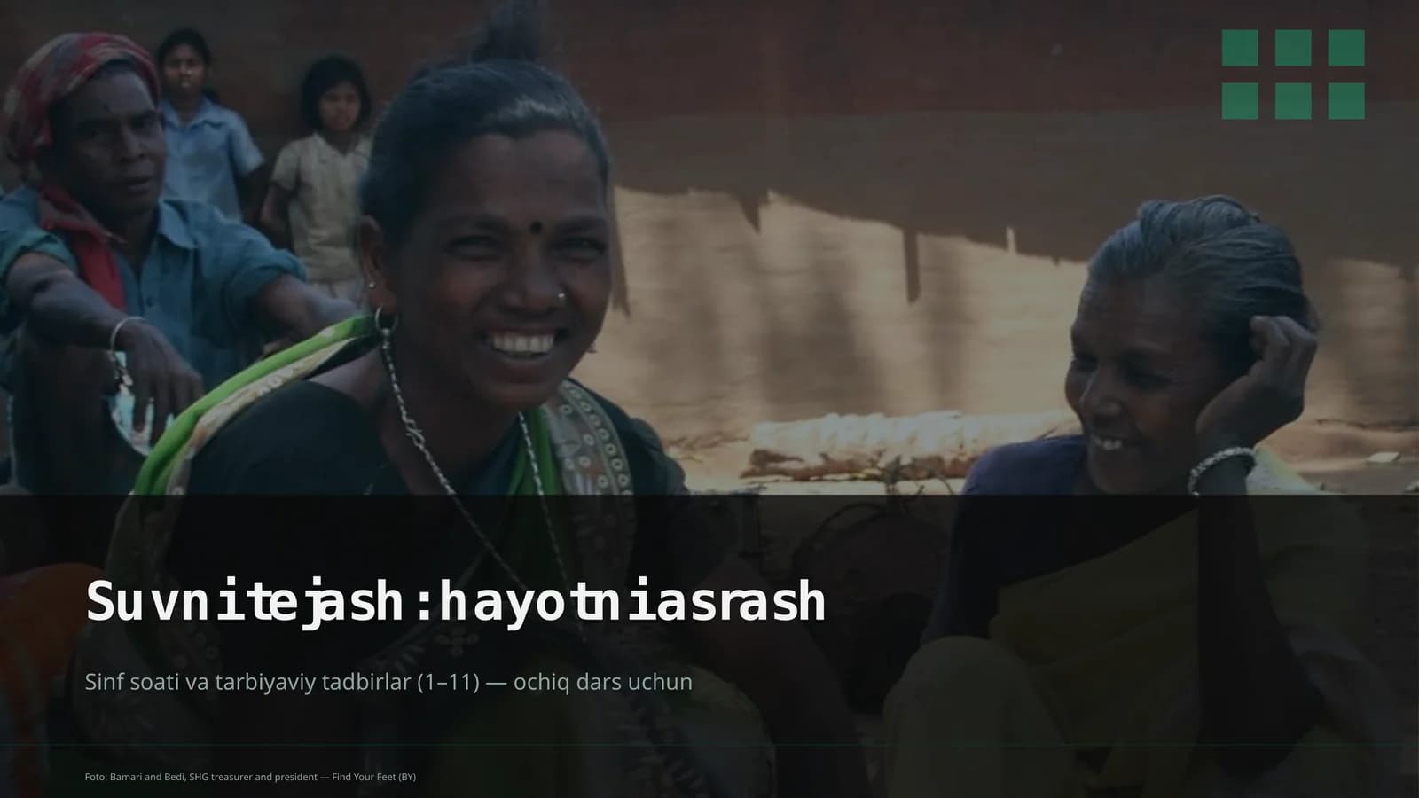 Suvni tejash: hayotni asrash