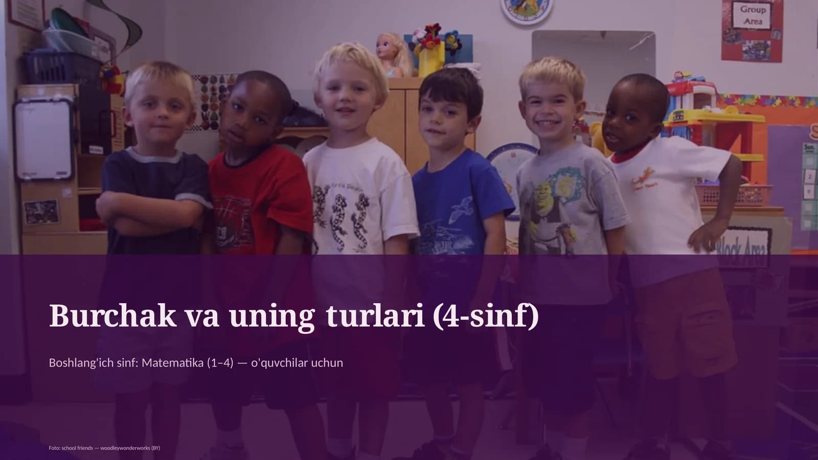 Burchak va uning turlari (4-sinf)