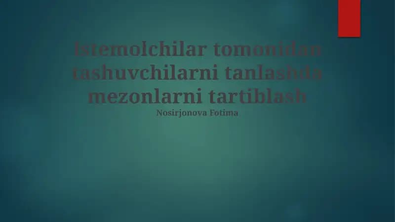 Mezonlarni tartiblash