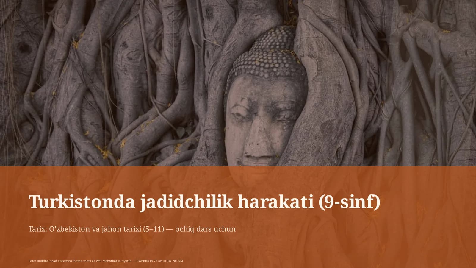 Turkistonda jadidchilik harakati (9-sinf)