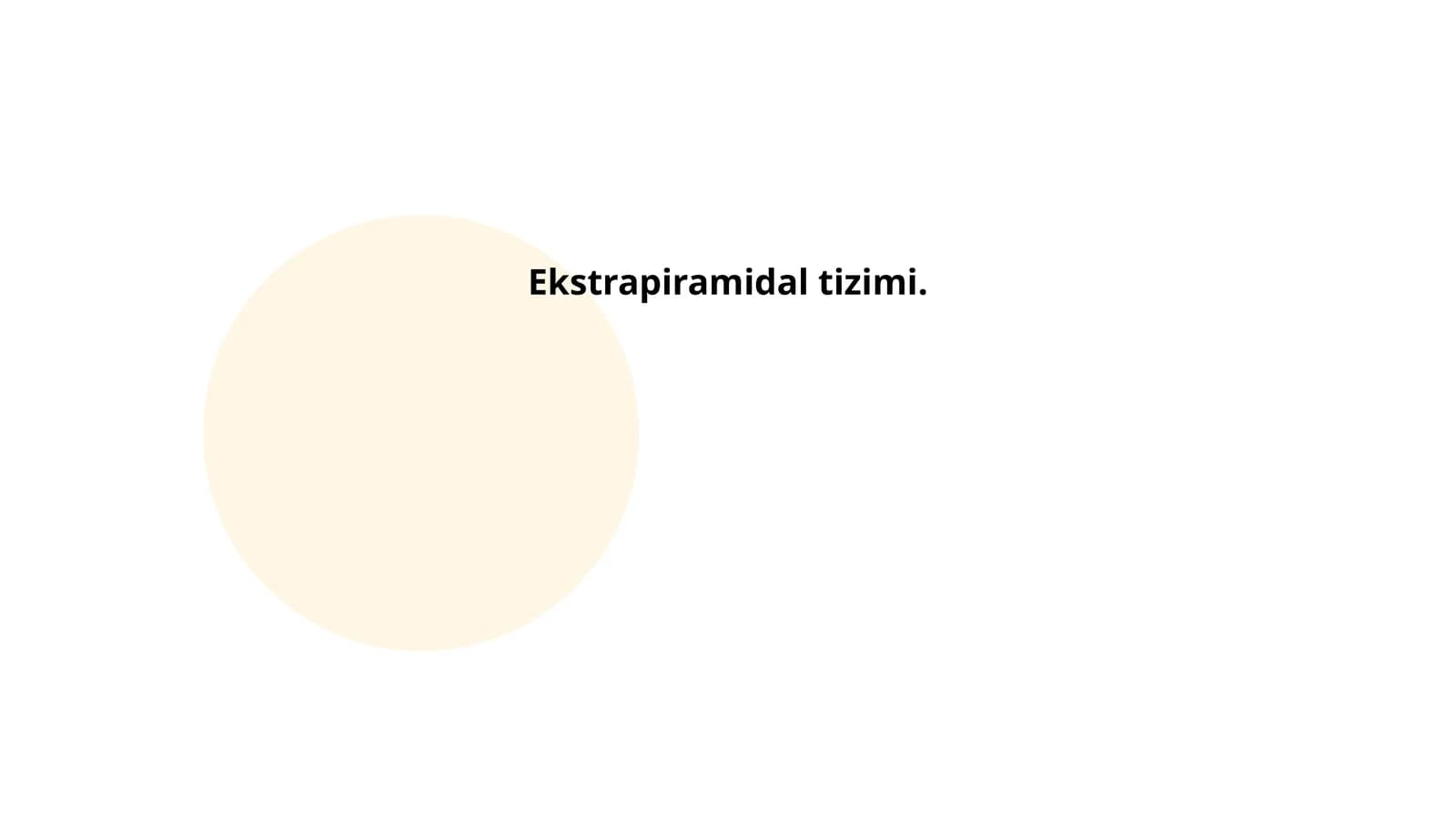 Ekstrapiramidal tizimi