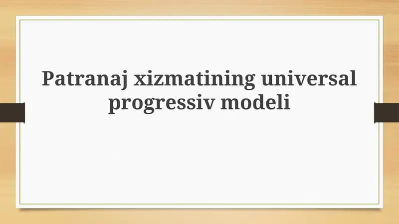 Universal progressiv homiylik xizmati