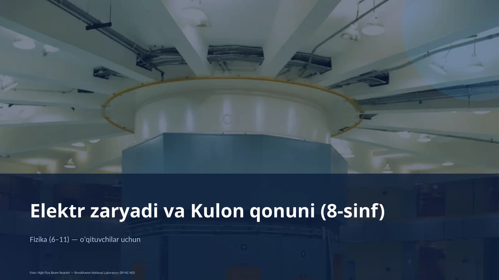 Elektr zaryadi va Kulon qonuni (8-sinf)