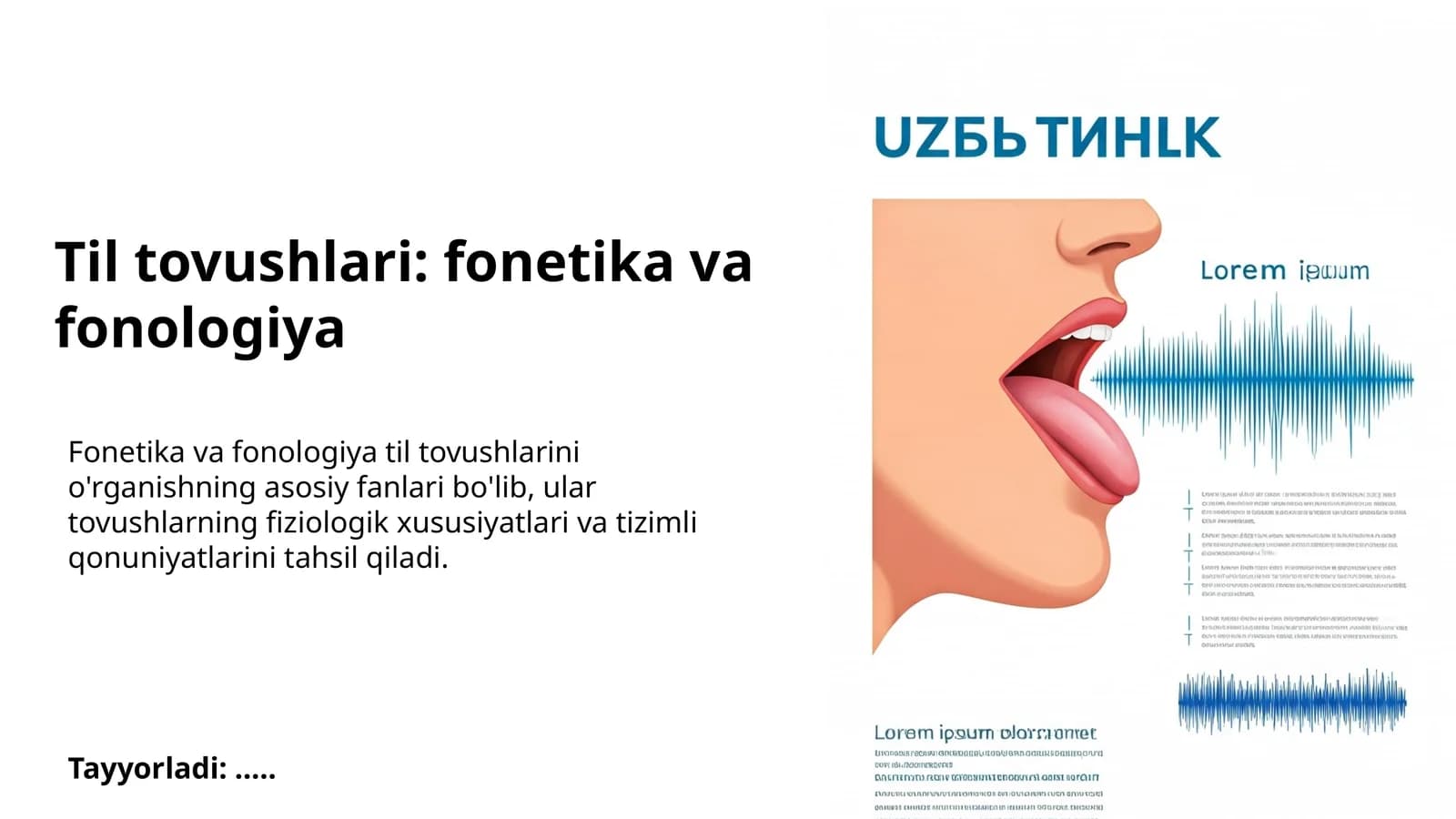 Til tovushlari: fonetika va fonologiya