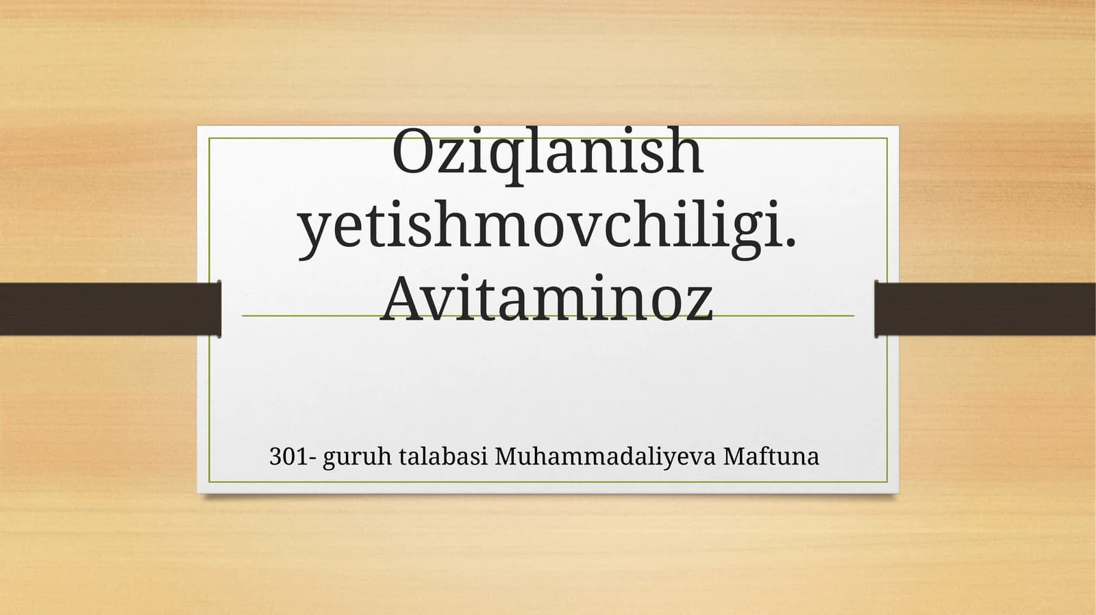 Avitaminoz
