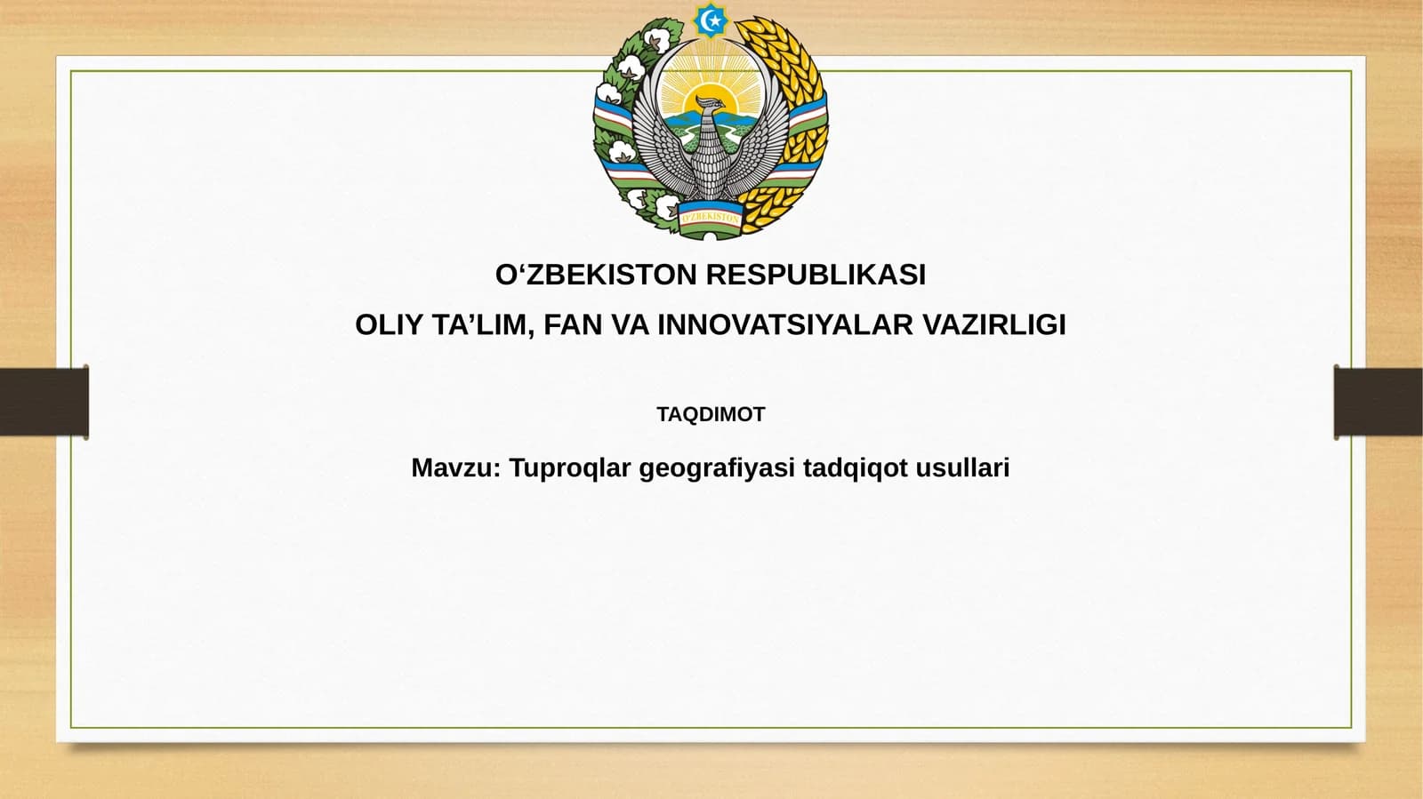 Tuproqlargeografiyasitadqiqotusullari